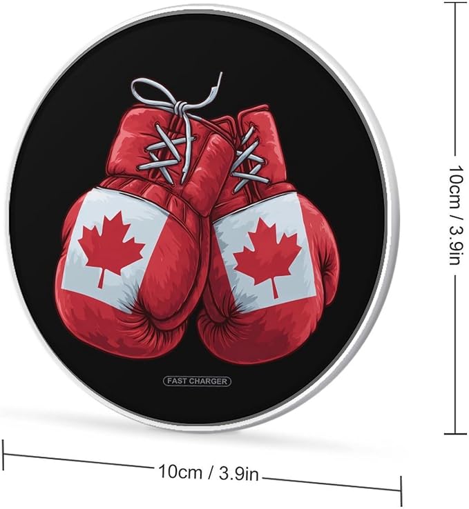 Canada Boxing Gloves Wireless Charger Portable Charging Pad | LightweightAll Smartphone