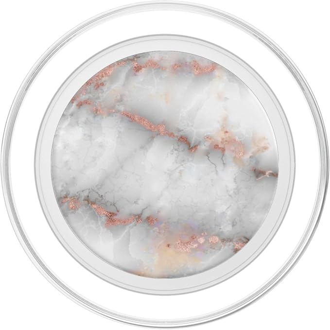 White &amp Rose Gold Marble PopSockets PopGrip: Swappable Grip for Phones &amp Tablets PopSockets Adhesive PopGrip