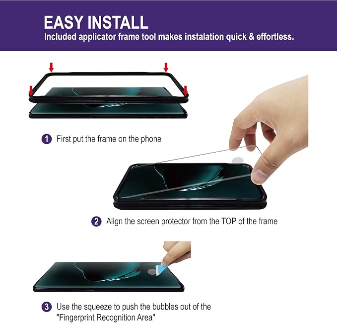 AACL for Samsung Galaxy Note 10 Plus Screen Protector Curved Tempered Glass | Compatible with Ultrasonic Fingerprint Scanner 6.8 Inch [2 Pack]