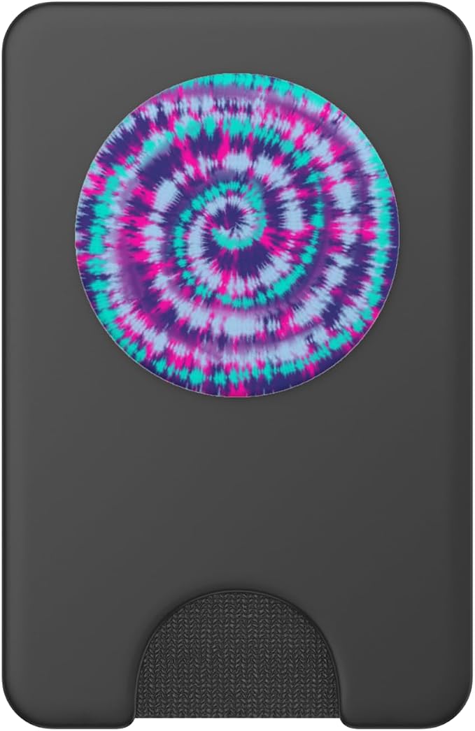 Boho Hippie Tie Dye Pattern | Purple Teal Pink Spiral PopSockets Adhesive PopGrip