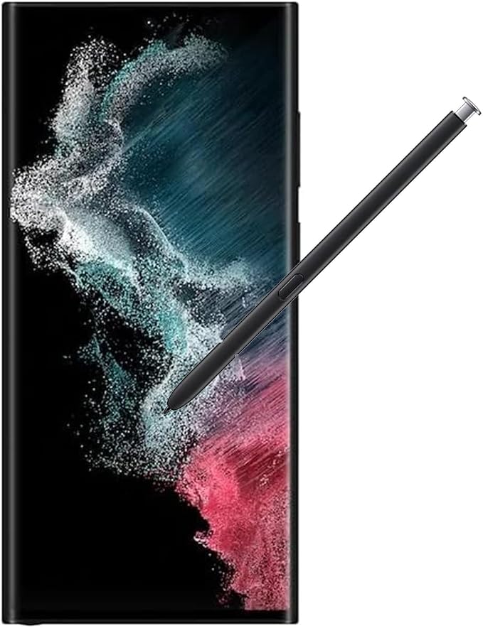 Galaxy S22 Ultra S Pen WithBluetooth Replacement for Samsung Galaxy S22 Ultra 5G Touch Stylus Pen S22 S Pen Replacement + Tips/Nibs (Black)