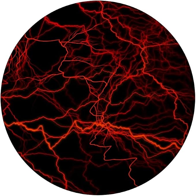 Red Lightning Abstract Textures Gift PopSockets PopGrip: Swappable Grip for Phones &amp Tablets