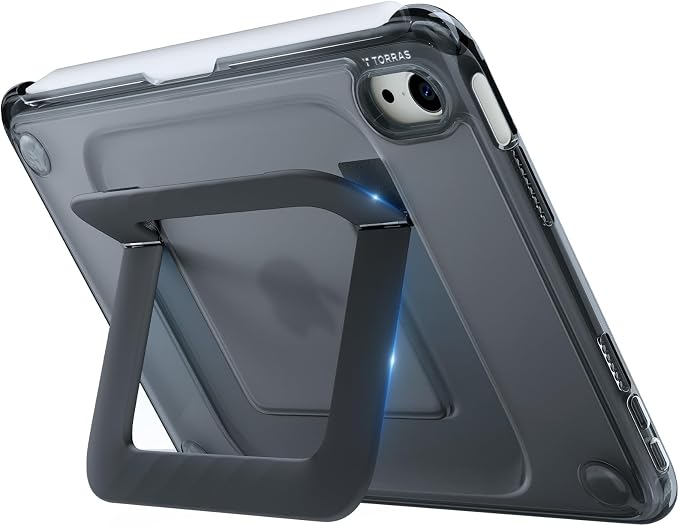 TORRAS Ostand K3 Neo for iPad Air 11 Inch Case (M4 2026 M3 2025 M2 2024) Viewing Angles AdjustableUltra Stable Stand Shockproof Protective Slim Kickstand Case with Pencil Holder Glacier Sprint