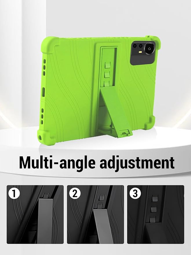 for Bnegynng CP31M 10 inch Tablet Protective case Shockproof Lightweight Silicone Protective Cover with Stand Child-Friendly Protection Easy to Clean DesignBlack