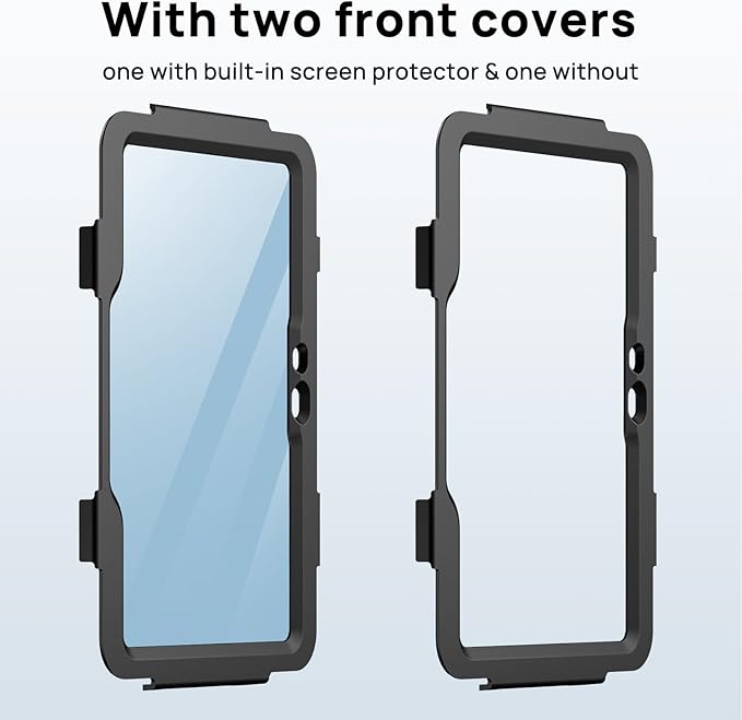 Gerutek Case for Samsung Galaxy Tab Active 5 2024/Active 3 2021 8 Black | Heavy Duty Shockproof Drop Protection Case with Screen Protector 360° Rotating Stand Handle/Shoulder Strap Pencil Holder