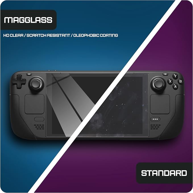 magglass Tempered Glass Designed for Steam Deck OLED/Steam Deck Matte Screen Protector (7 inch) Anti-Glare Full Coverage Guard