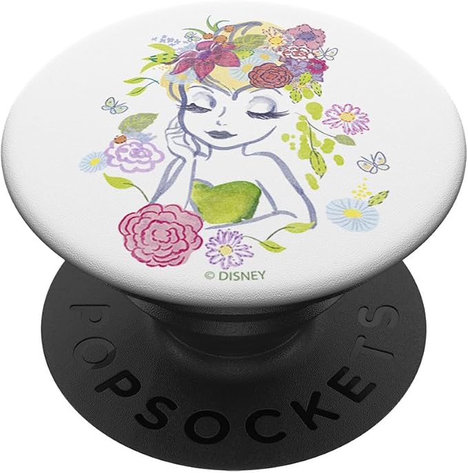 Disney Peter Pan Floral Illustrated Tinkerbell PopSockets Adhesive PopGrip