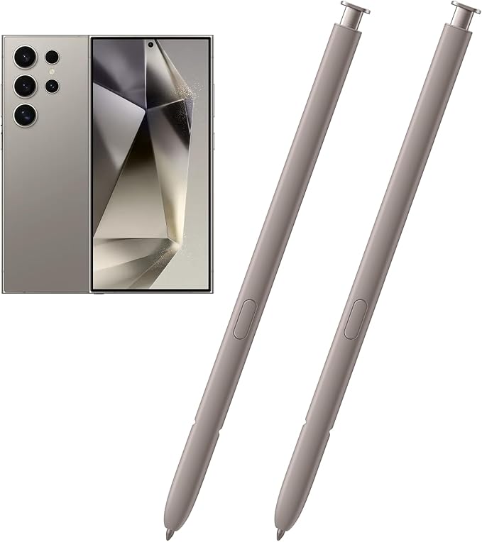 2 Pack Galaxy S24 Ultra S Pen Replacement Compatible with Samsung Galaxy S24 UltraS24 Stylus Pen for Galaxy S24 Ultra Touch S PenUS VersionNoBluetooth(Dark Gray)