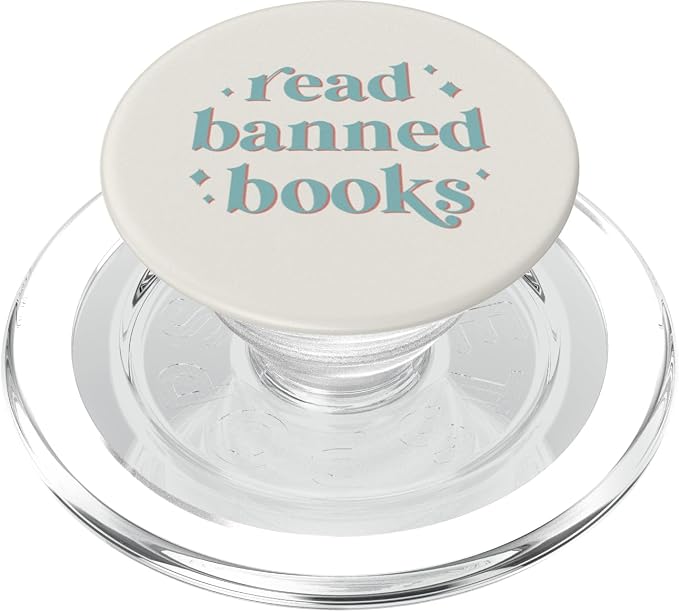Read Banned Books - Vintage Retro Lettering PopSockets Standard PopGrip
