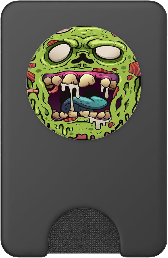 Slimey Horror Movie Zombie Face PopSockets PopGrip: Swappable Grip for Phones &amp Tablets PopSockets Adhesive PopGrip