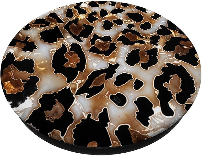 Leopard Drawing Illustration Cheetah Print Pattern PopSockets Adhesive PopGrip