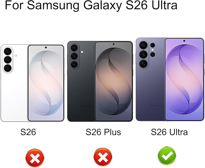 2 Pack for Samsung Galaxy S26 Ultra Matte Privacy Screen Protector Anti-Spy Tempered Glass Anti Glare Film Easy Installation 6.9 inch