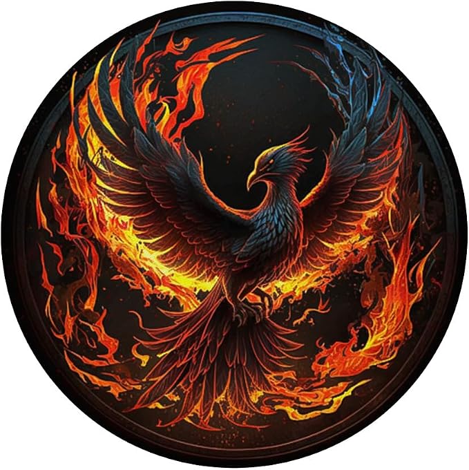 Phoenix Firebird Spiritual Bird Mythical Creature Colorful PopSockets Standard PopGrip
