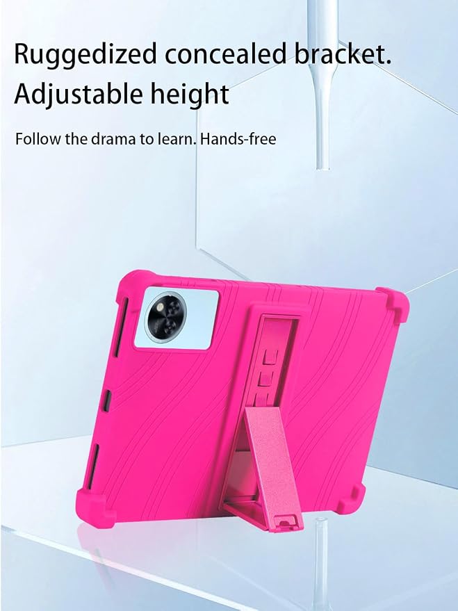 for DOOGEE U11 2025 New Tablet 11'' Android 15 Tablet Model CaseSoft Silicone Adjustable Stand Cover Lightweight Kids FriendlyBlack.