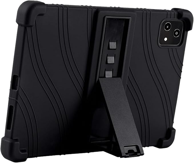 Case for Callsky-Tab Android Tablet 10.1 inch Android 15 Tablet (Cpad 10) - Lightweight Silicone Stand Cover Case with 1 Random Stylus (Black)