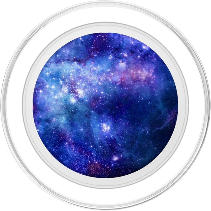 Space Pop Socket Galaxy Nebula Blue White Purple PopSockets Adhesive PopGrip