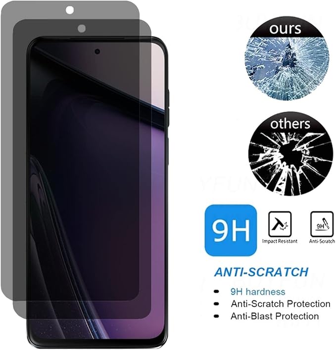 for Moto G Stylus 5G 2023 Anti-Spy Tempered Glass [2 Pcs] Anti-Scratch Anti-Peeping Privacy Screen Protector Proteceive Film for Moto G Stylus 5G 2023 (Not Support Fingerprint Unlock)