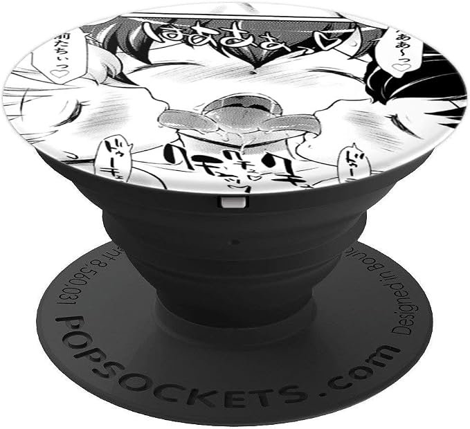 Ecchi Hentai Otaku Girls Waifu Ahegao Pleasure Face PopSockets Adhesive PopGrip
