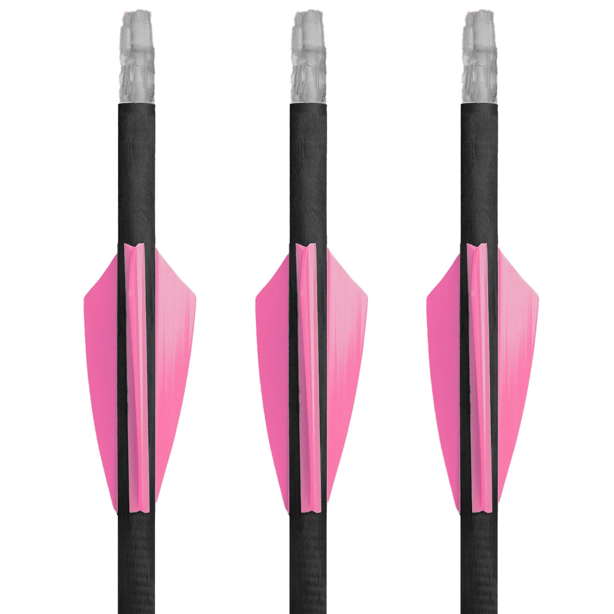 TAC Vanes Driver Arrow Vanes | Archery Fletching for Compound & Crossbow | Durable, Lightweight, High Accuracy, Pink 100 Pack