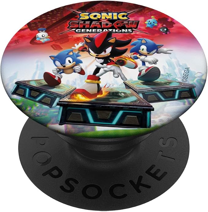 Sonic The Hedgehog Sonic X Shadow Generations - Key Art PopSockets Adhesive PopGrip