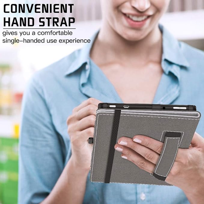 VORI Folio Case for Amazon Fire HD 8 Tablet (8th/7th/6th Generation 2018/2017/2016 Release) Slim Premium PU Leather Stand Protective Cover with Auto Wake/Sleep Galaxy