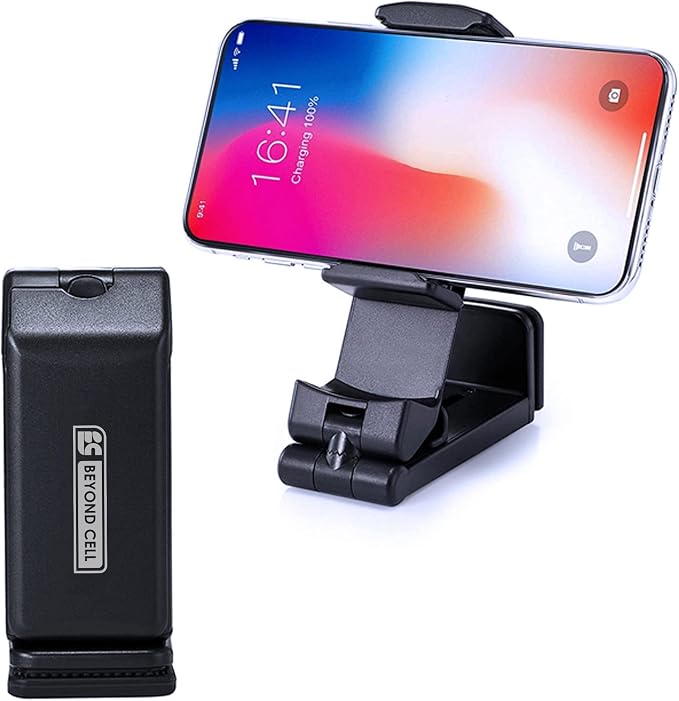 Travel Accessories Universal Seat Back Tray Table Phone Clip Holder Adjustable Pocket Size Hands Free Phone Holder Airplane Travel Essentials Compatible with iPhone and Android