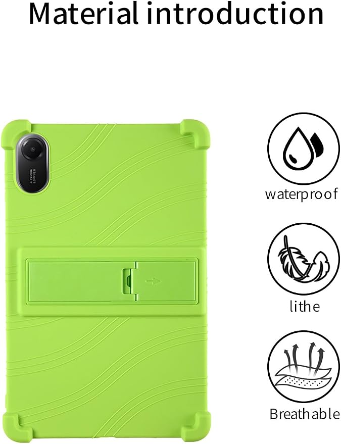 for Xiaomi Redmi Pad 2 Tablet 11 inch Tablet CaseBOVUGAC Soft Silicone Adjustable Stand Shockproof Kids Friendly for Redmi Pad 2 11 Tablet(Black)