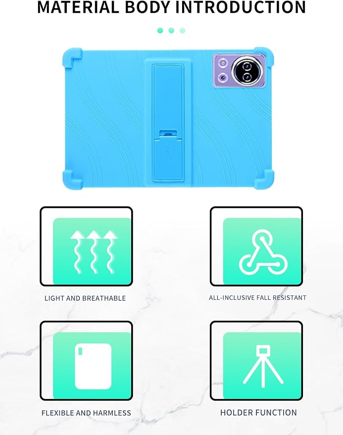 Case for SKYEGG K15 Tablet 11 inch Android 14 Tablets，WUNIAK Shock Proof Lightweight Stand Rubber Shell Protective CoverKids Friendly Soft Silicone Adjustable Stand CoverBlack