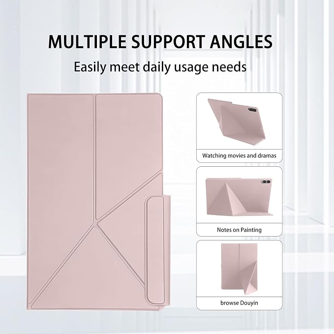 OATSBASF for Galaxy Tab S11 Ultra Case (2025) Magnetic Book Cover | Slim Minimalist Style Foldable Stand Support Auto Wake/Sleep 14.6 inch Tablet Case