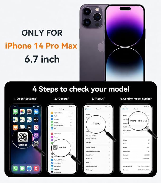 Magnetic Design for iPhone 16 CaseCompatible with MagSafe[Military Grade Drop Protection] Camera Lens Protector Cover Logo View Dust-Proof Matte Shockproof Protective CoverNavy Blue