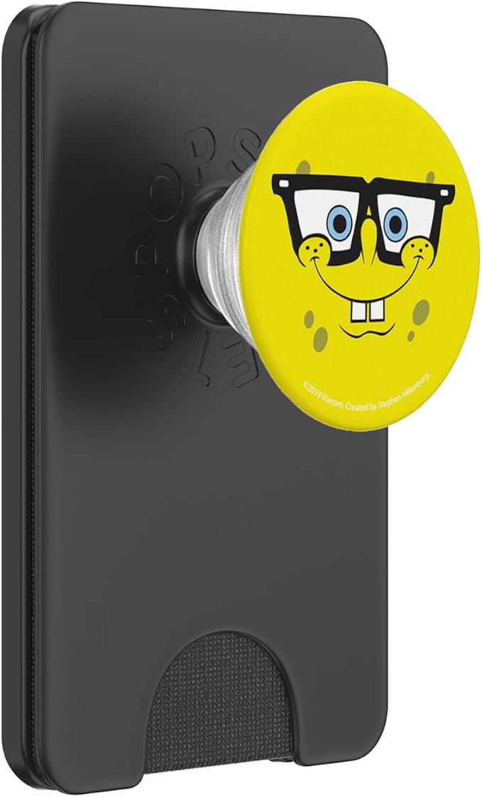 Nickelodeon Spongebob Squarepants Nerd Glasses Face PopSockets Adhesive PopGrip