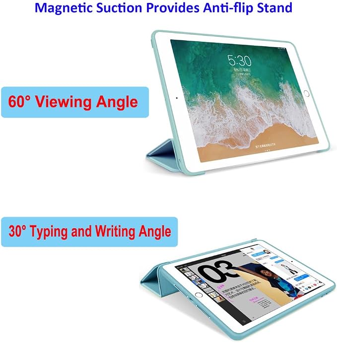 iPad Pro 11 Case 4th/3rd/2nd Gen Black | 2022/2021/2020 Lightweight Smart Folio Trifold Stand Auto Sleep/Wake Soft Silicone Back without Pencil Holder