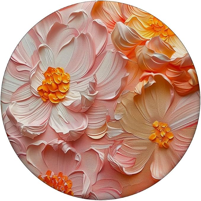 Blossom Nature Oil Painting Flowers PopSockets PopGrip for MagSafe