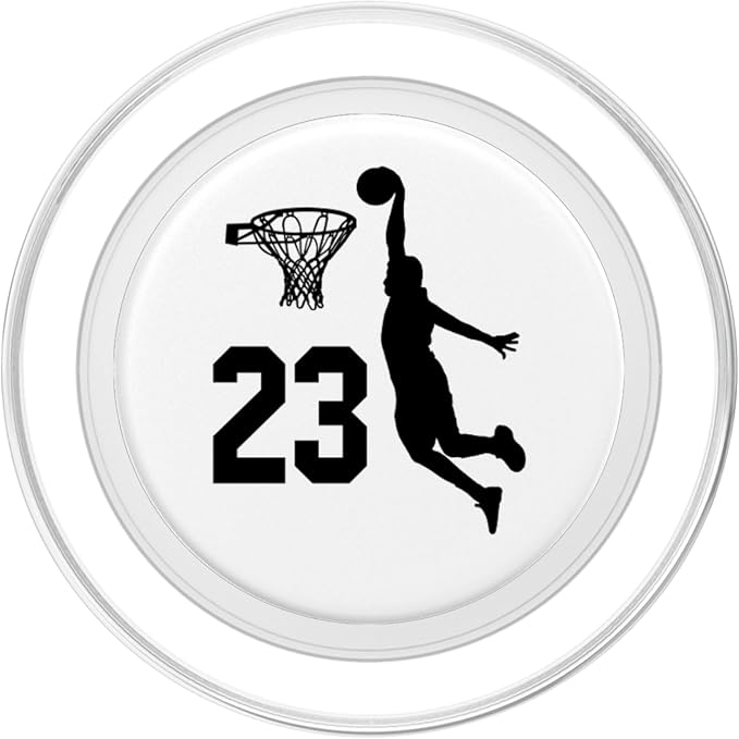 Number 23 #23 Basketball Gifts for Men Boys Teens Kids PopSockets Adhesive PopGrip