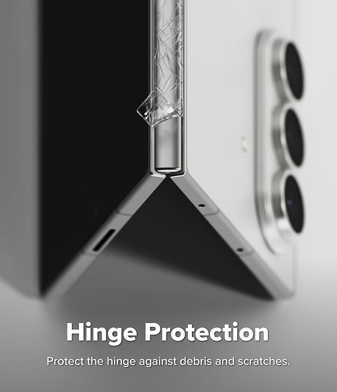 Ringke for Samsung Galaxy Z Fold 7 Hinge Protector [Hinge Dual Easy Pro] | 2 Pack Adhesive TPU Film for Curved Surface Easy Installation Not Screen Protector