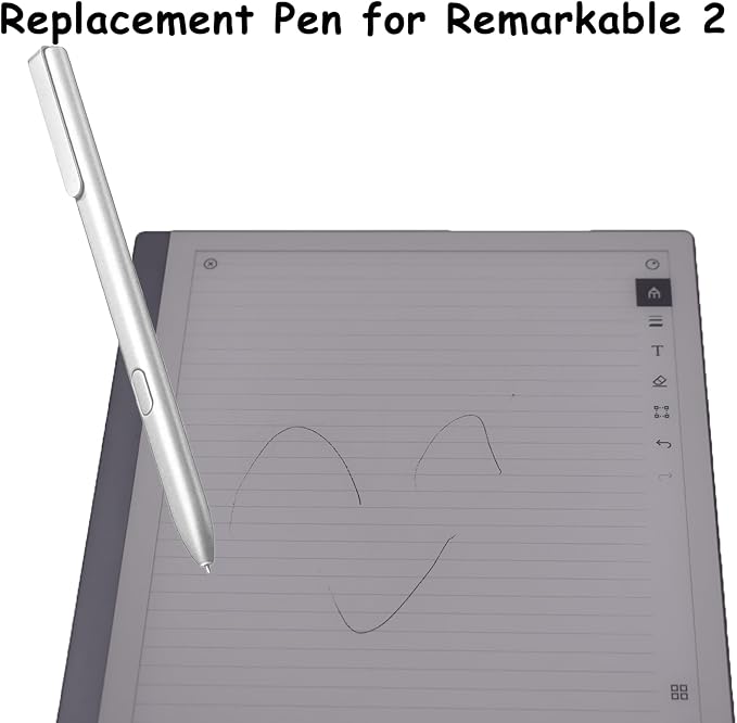 2 Pack Stylus Pen Compatible with Remarkable 2Replacement Pen Compatible with Remarkable 2 TabletEMR Stylus with Palm RejectionCompatible with Remarkable 1(Silvery)