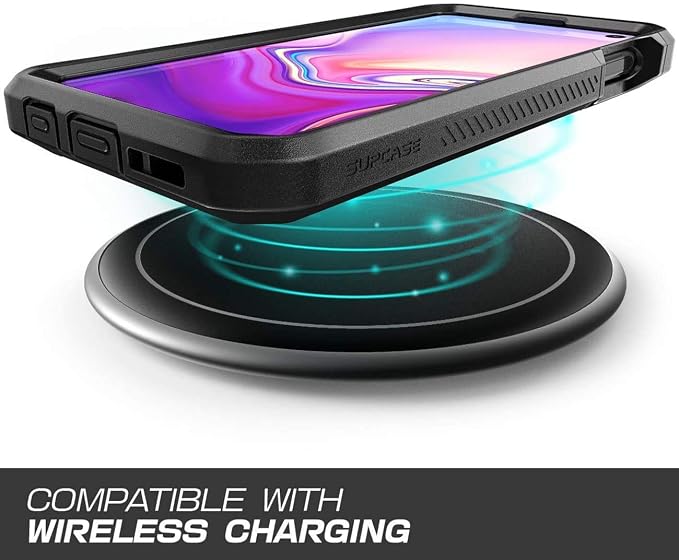 SUPCASE Unicorn Beetle Pro Series Designed for Samsung Galaxy S10e Case (2019 Release) Full-Body Dual Layer Rugged With Holster &amp Kickstand With Built-in Screen Protector (Black)