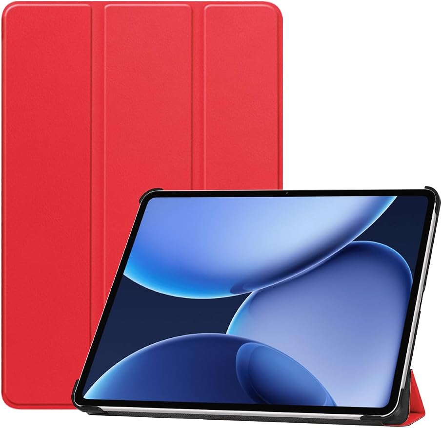 for OnePlus Pad 3 2025 13.2 Inch Android Tablet CaseBOVUGAC Folding Stand Protective Cover with Pencil Holder and Wrist StrapFull Protection Premium PUScratch Resistant(Black)