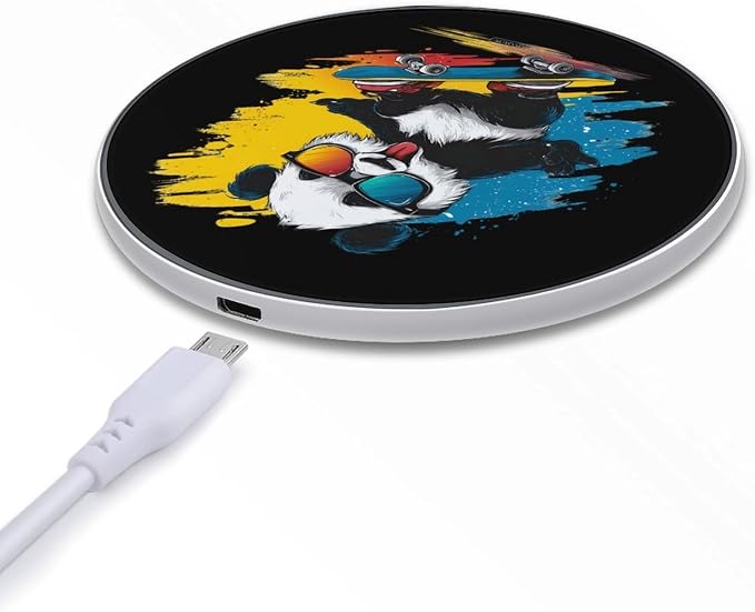 Panda Skater Wireless Charger Portable Charging Pad | LightweightAll Smartphone