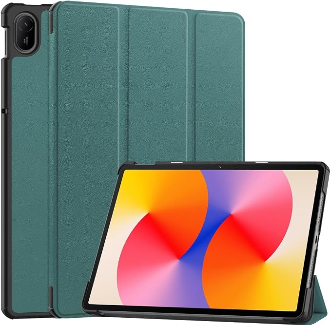 Kepuch Custer Case Compatible for Huawei MatePad SE 11 2024Ultra-Thin PU-Leather Hard Shell Cover - Black