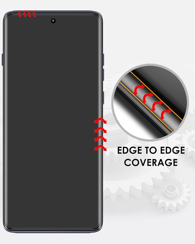 Matte Screen Protector for Motorola Edge 2025 3 Pack Tempered Glass LOCA UV Set Anti Glare Sensitive and Soft Touch 9H Scratch Resistant Edge to Edge Protection