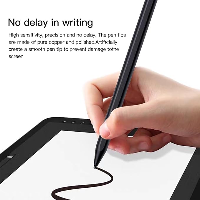 2023 New Touch Screen Stylus Pen Compatible for iPad 2021 9th gen/2020 8th gen/2019 7th gen/2018 6th gen - Black
