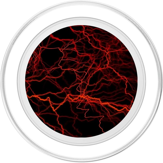 Red Lightning Abstract Textures Gift PopSockets PopGrip: Swappable Grip for Phones &amp Tablets
