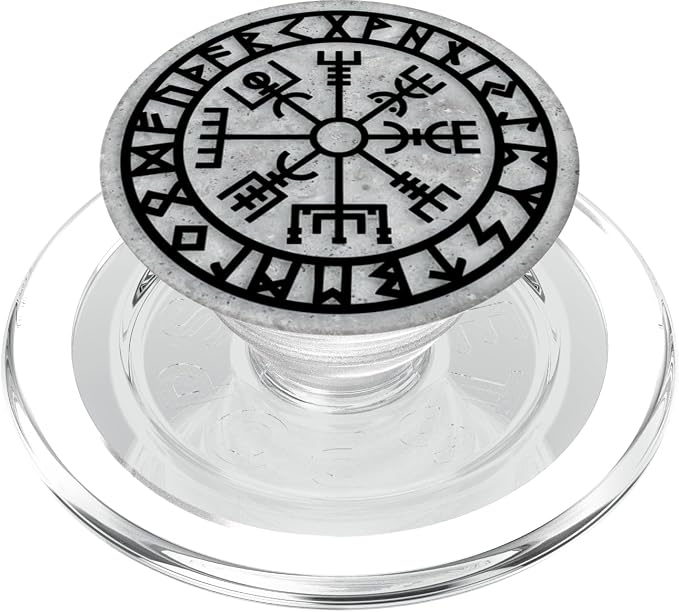 Vegvisir Viking Compass Rune Protection Symbol Celts Nordic PopSockets Adhesive PopGrip