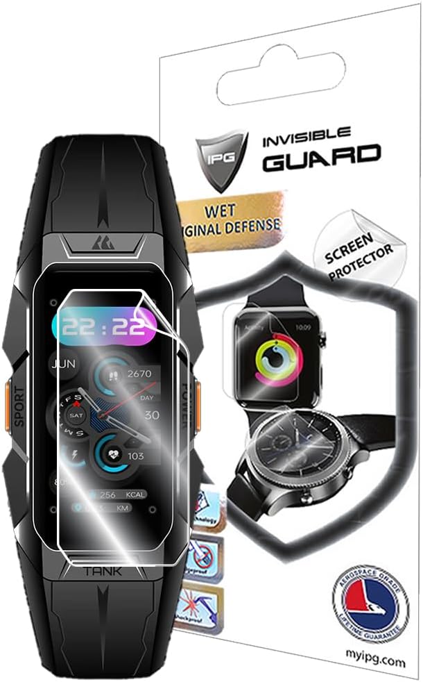 IPG for KOSPET TANK X1 BLACK - AMAZTIM X1 Hydrogel Screen Protector (4 Units) Invisible HD Clear Film Anti Scratch Guard-Smooth/Self-Healing/Bubble for X1