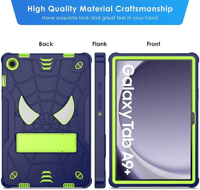 DETUOSI Case for Samsung Galaxy Tab A11+ Plus 11 2025/ A9+ Plus 2023 with Shoulder Strap 3-Layers Hybrid Heavy Duty Full-Body Shockproof4-Angles Viewing Protective Cover