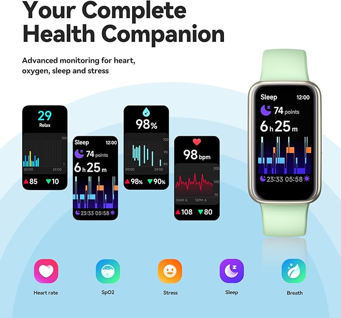 Enfit Fitness Trackers,Smart Watch with 1.47"Color Screen,100+Sport Modes Fitness Watch with Heart Rate Sleep Monitor, Pedometer Step Counter Watch, 3TAM Waterproof Activity Trackers for Women Men,LGN