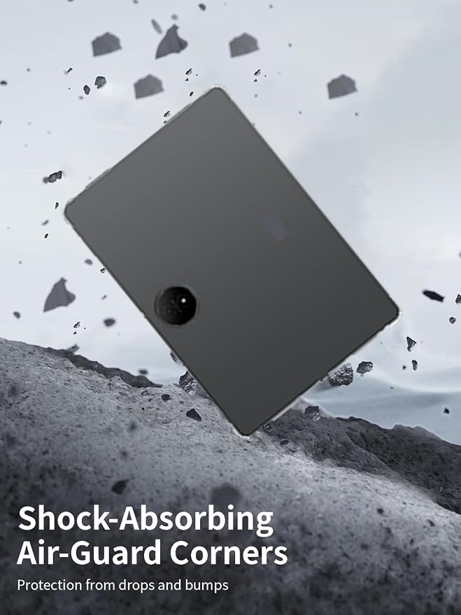 for TCL NXTPAPER 14 14.3 inch CaseSlim &amp Lightweight Soft TPU Anti-Scratch Back with Shockproof Impact Resistant Raised Edge for TCL NXTPAPER 14 -Transparent