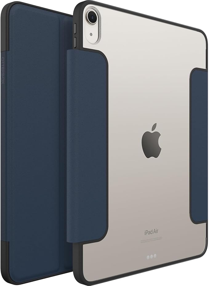 OtterBox Symmetry Series Folio case for iPad Air 11-inch (M3) & (M2) - Costal Evening (Clear/Blue), Ultra-Sleek Design, Multiple Viewing Positions, Magnetic Sleep/Wake Cover