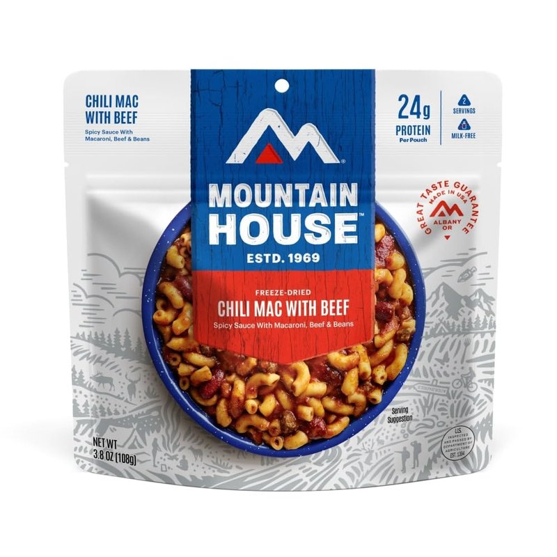 Mountain House Chili Mac with Beef | Freeze Dried Backpacking & Camping Food | 6-Pack